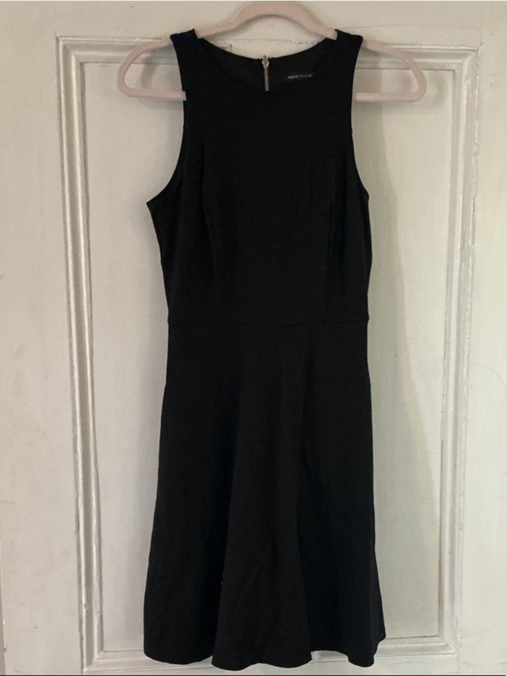 White House Black Market Black Sleeveless Midi Dress